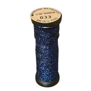 Kreinik 1/16" Metallic Ribbon - 5m - 033 Royal Blue